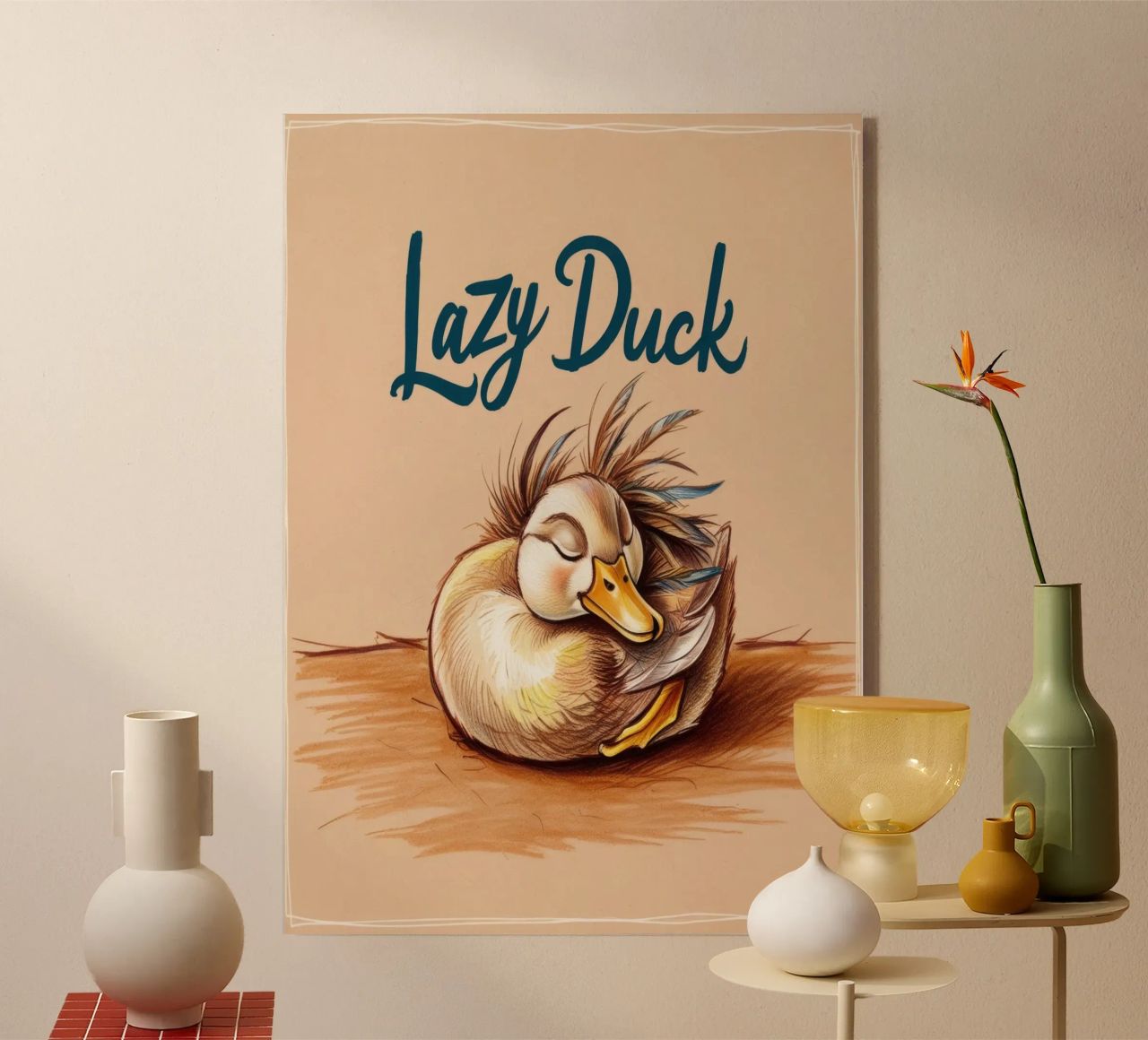 Lazy Duck metacrilato de Nando Art