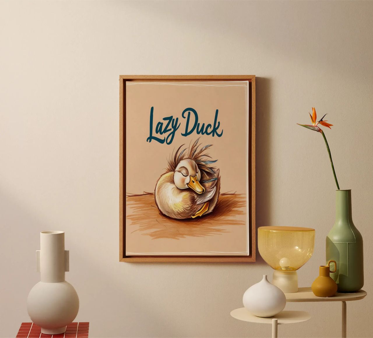 Lazy Duck tela da Nando Art