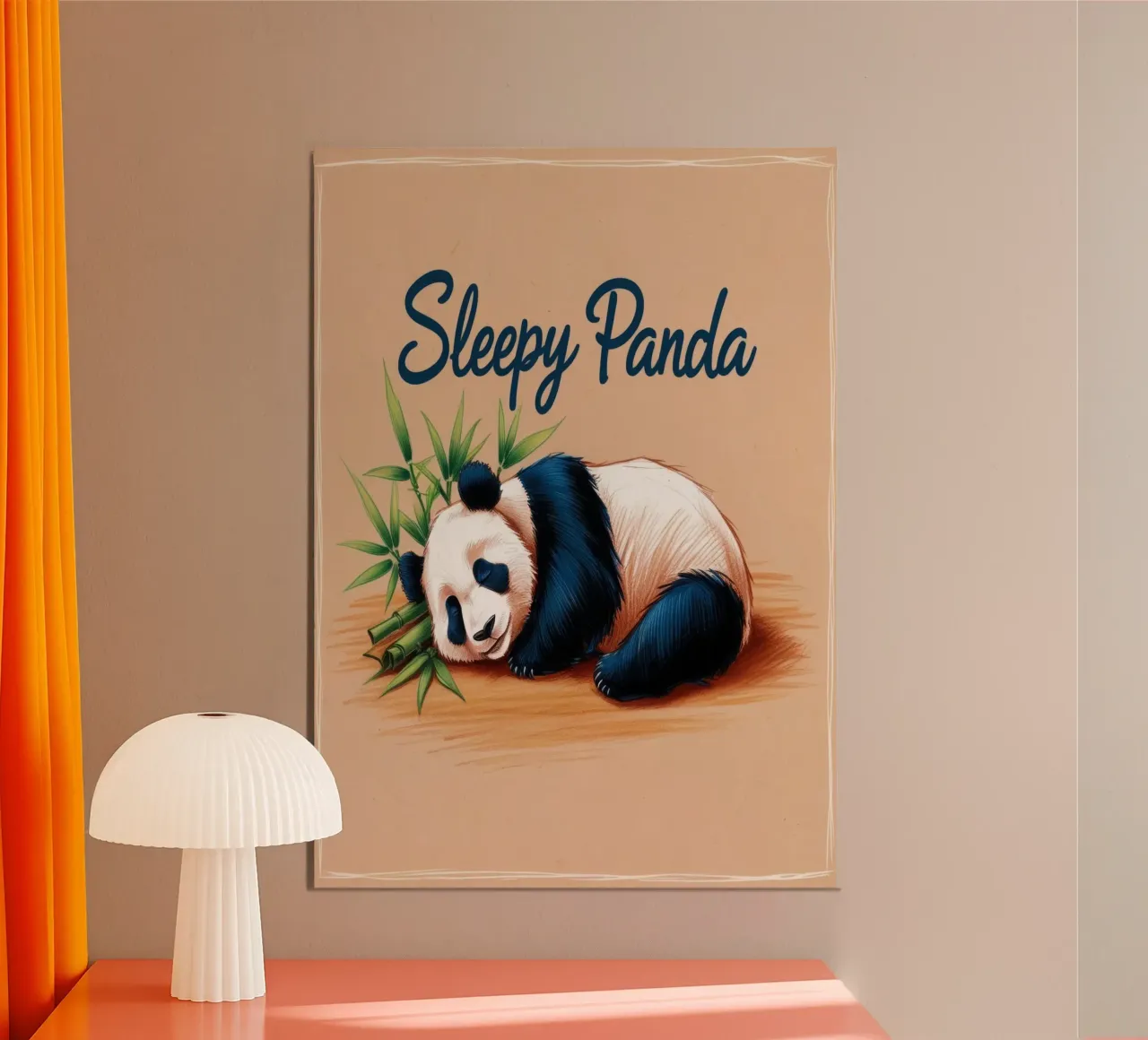 Sleepy Panda poster da Nando Art