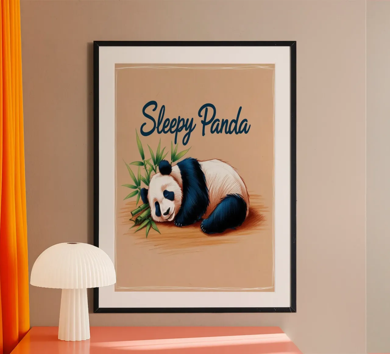 Sleepy Panda poster da Nando Art