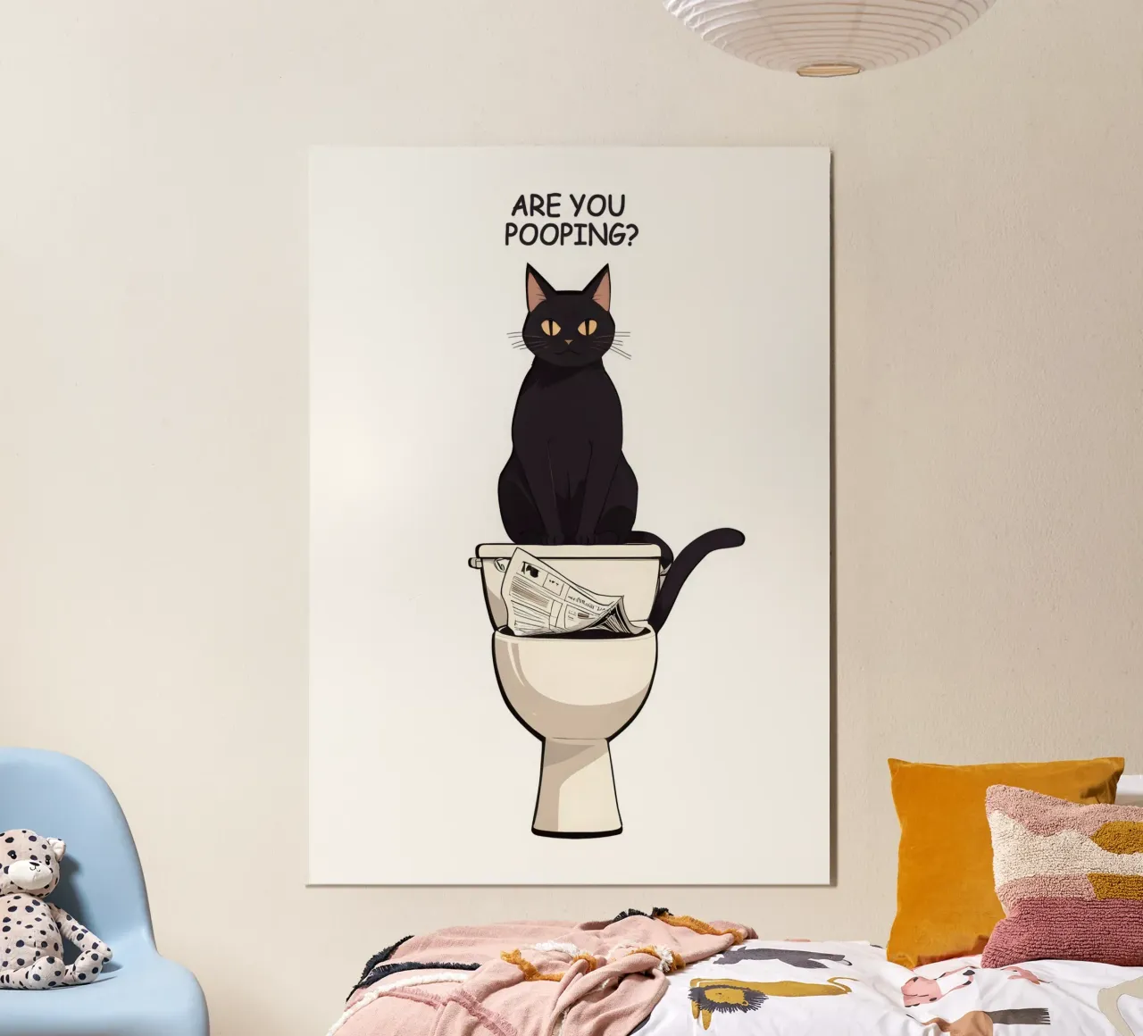 Are You Pooping alluminio dibond da Nando Art