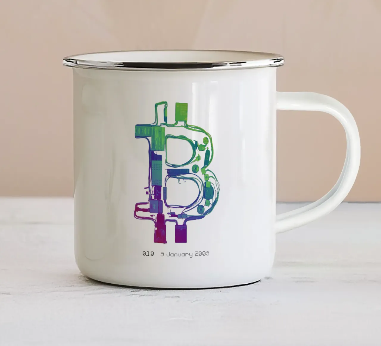 CableGuy_Rianow_XL tazza in smalto da Crypto_Jungle