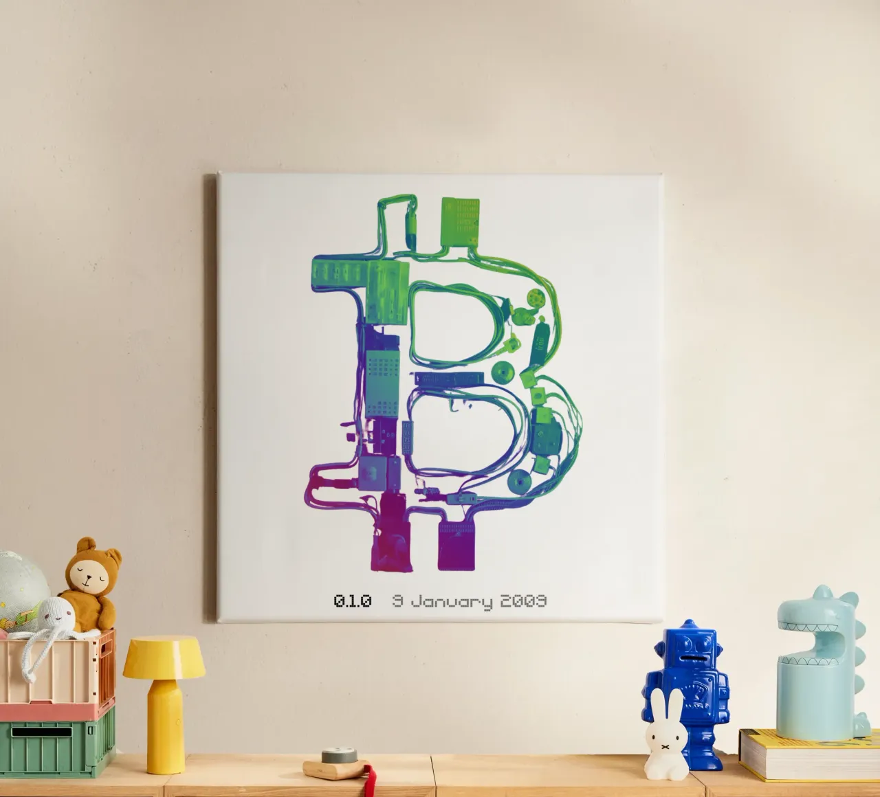CableGuy_Rianow_XL canvas met Baklijst van Crypto_Jungle