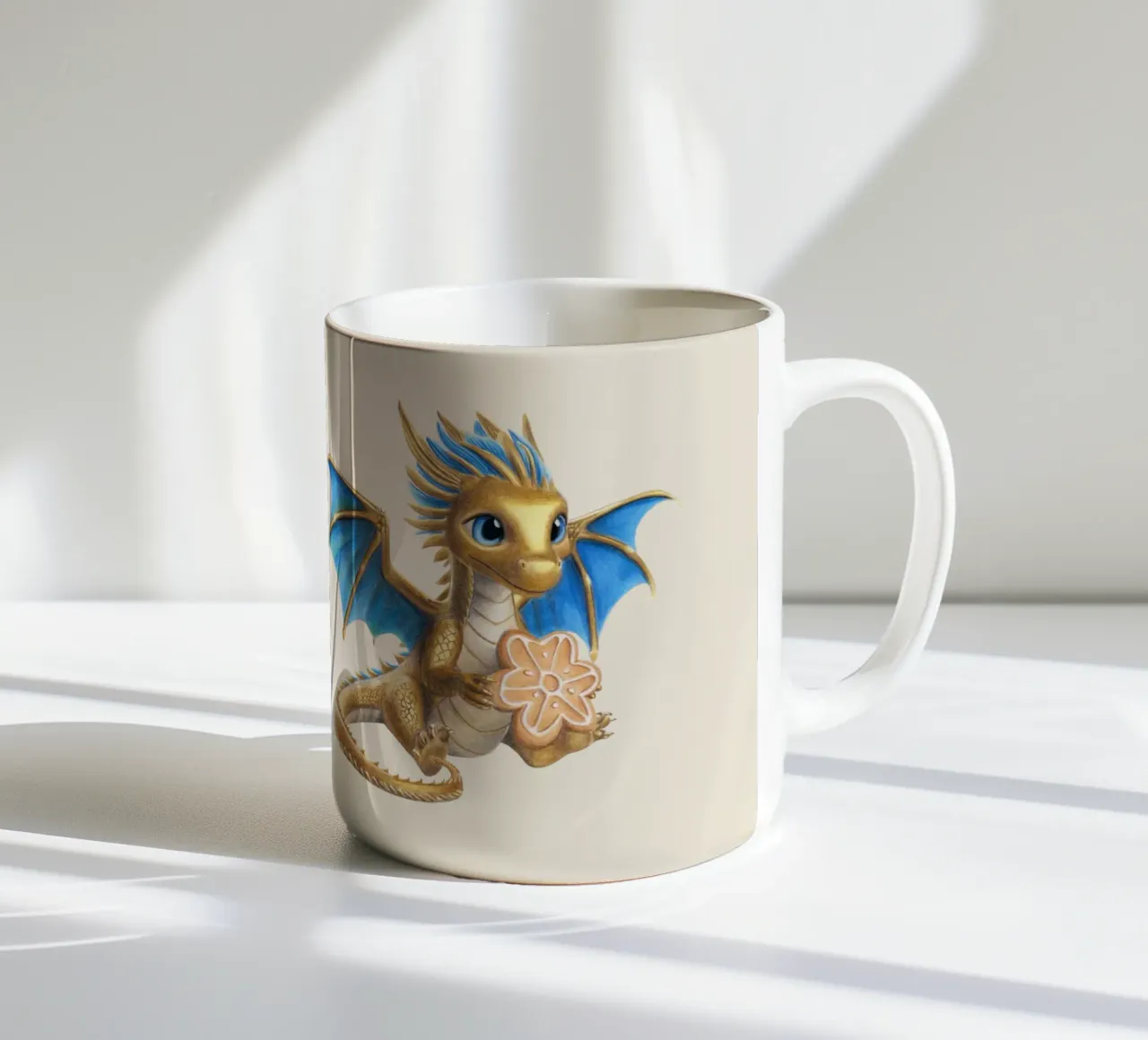 Drago con pan di zenzero tazza in ceramica da Graphit und Farbe