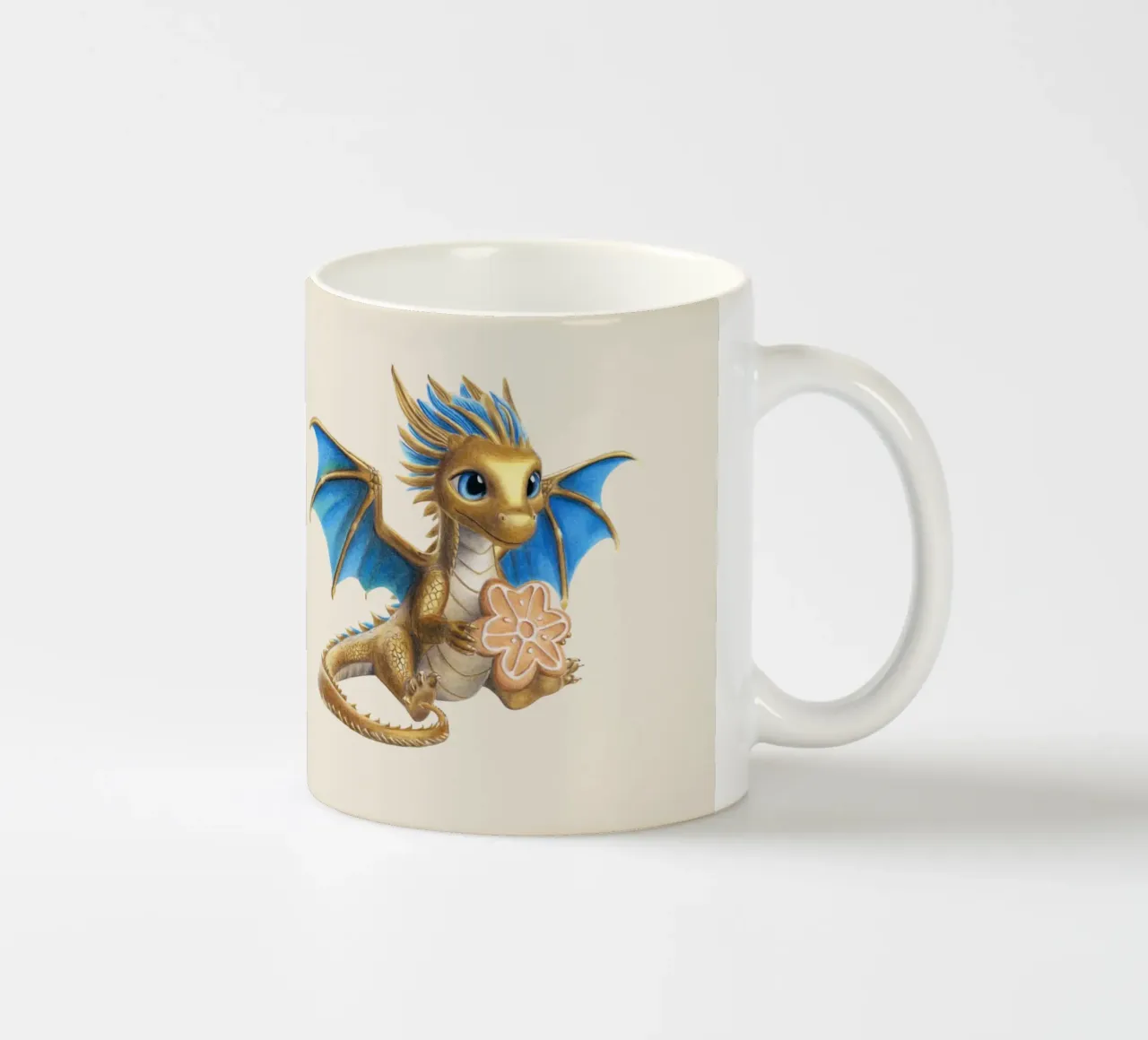 Drago con pan di zenzero tazza in ceramica da Graphit und Farbe
