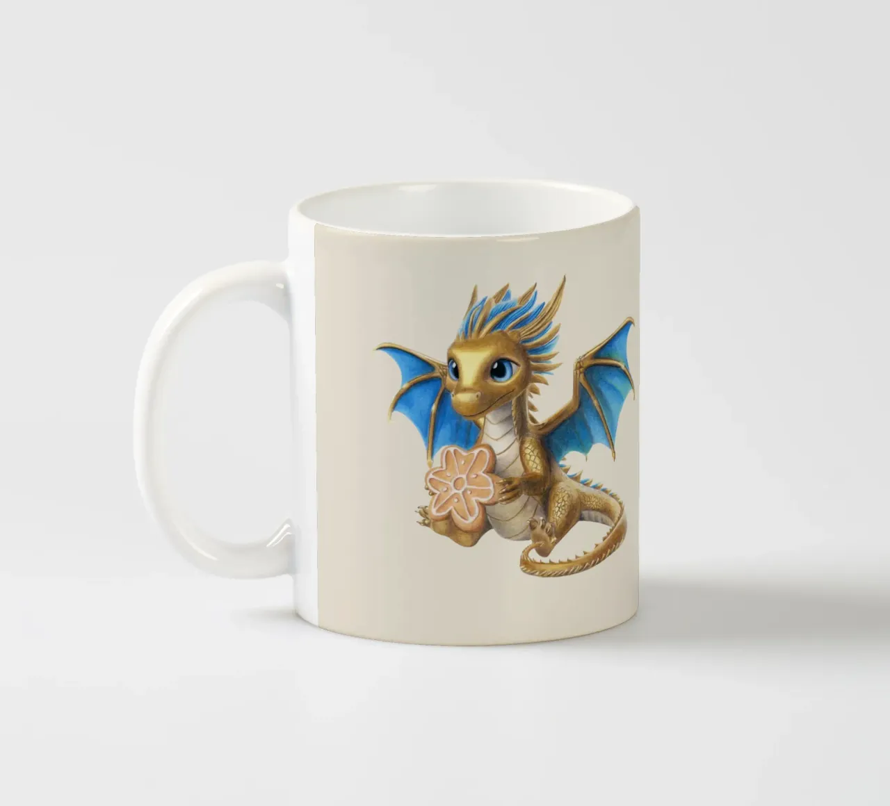 Drago con pan di zenzero tazza in ceramica da Graphit und Farbe