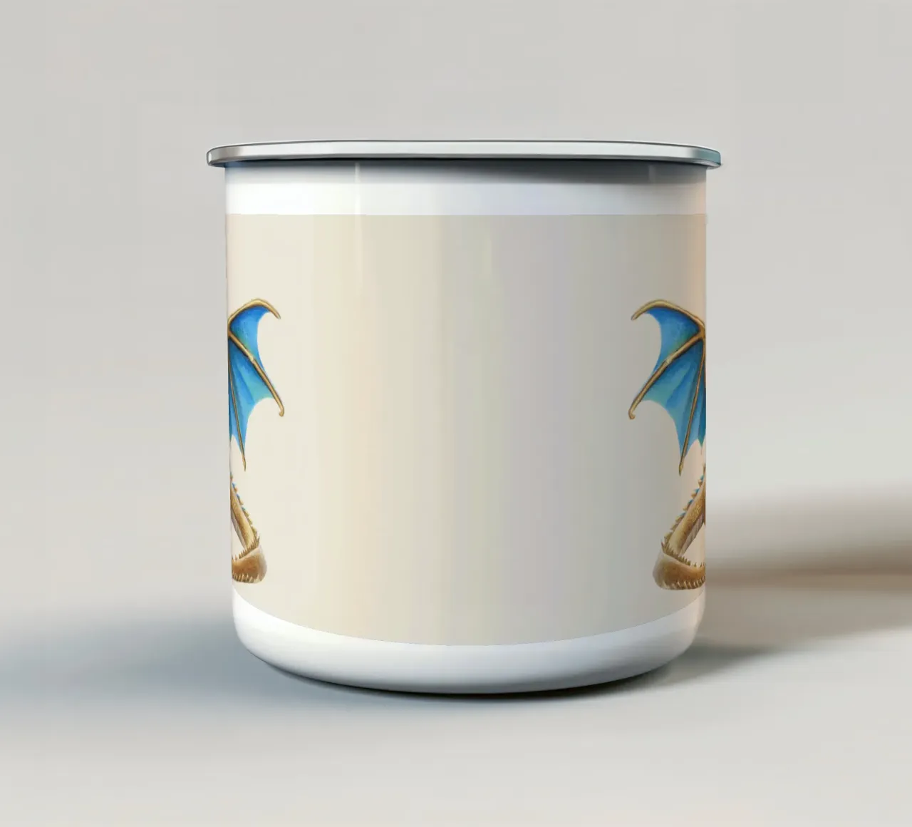 Drago con pan di zenzero tazza in smalto da Graphit und Farbe