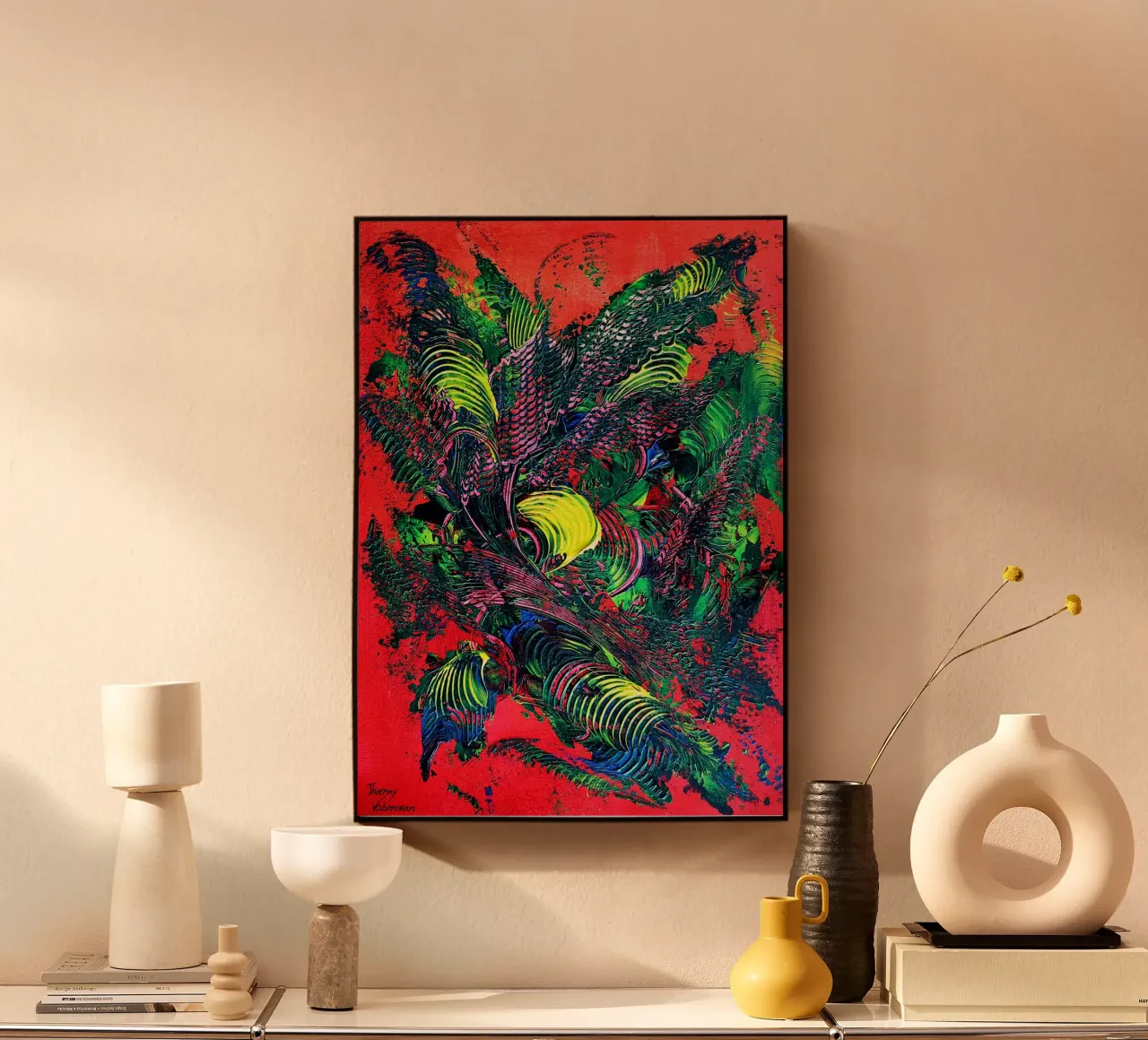 IDEAL GIFT 95 plexiglass da Thierry Vobmann Abstract painting