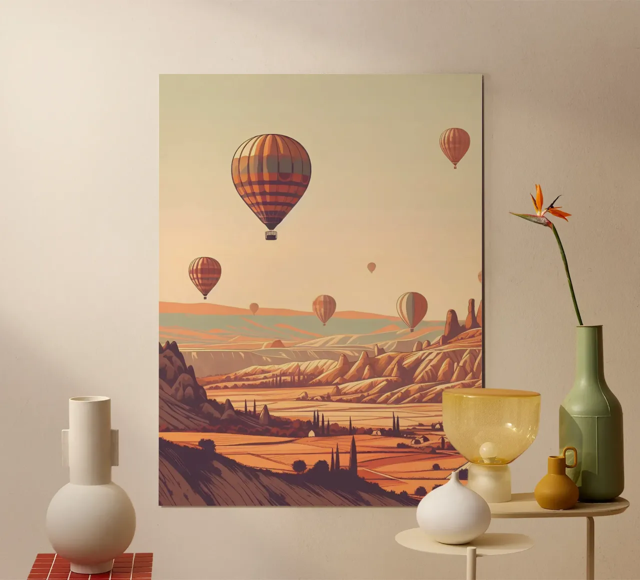 Mongolfiere sulla Cappadocia carta hahnemühle da Digital Naive