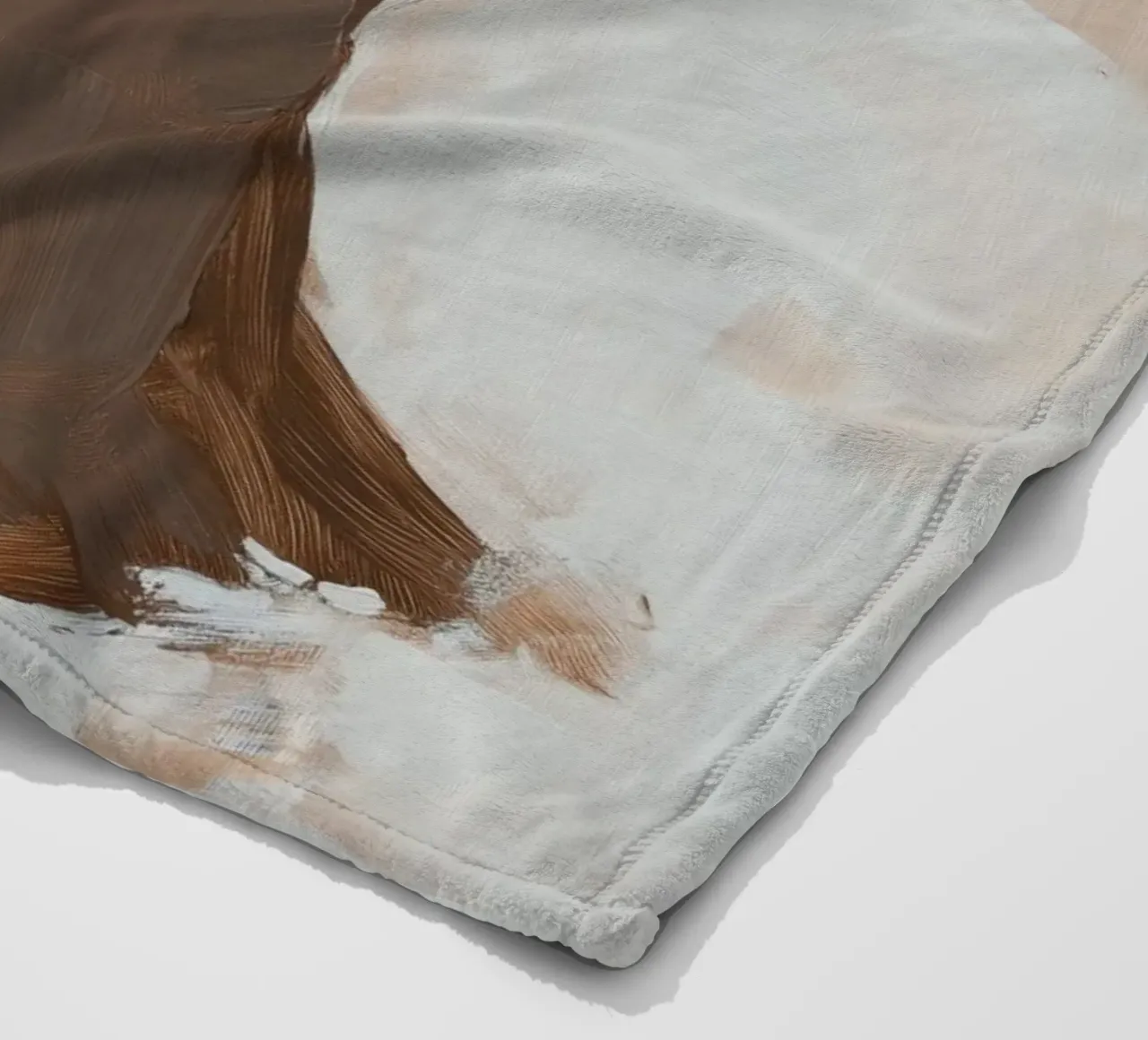 Abstract woman fleece blanket by Imagine