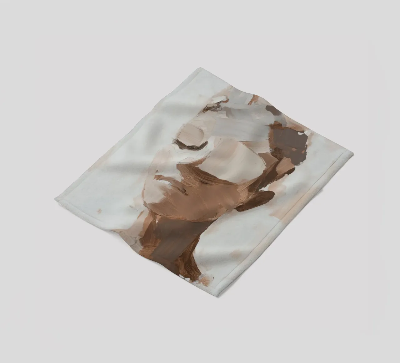 Abstract woman fleece blanket by Imagine