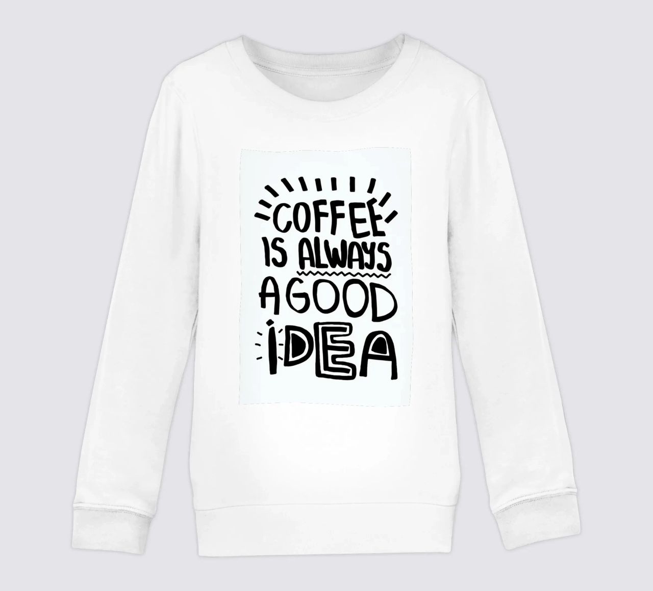 Coffee Is Always A Good Idea felpa bambino da Vasare Nar