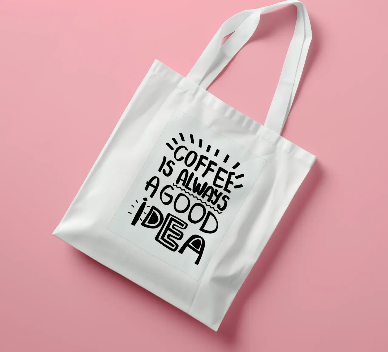 Coffee Is Always A Good Idea borsa in juta da Vasare Nar