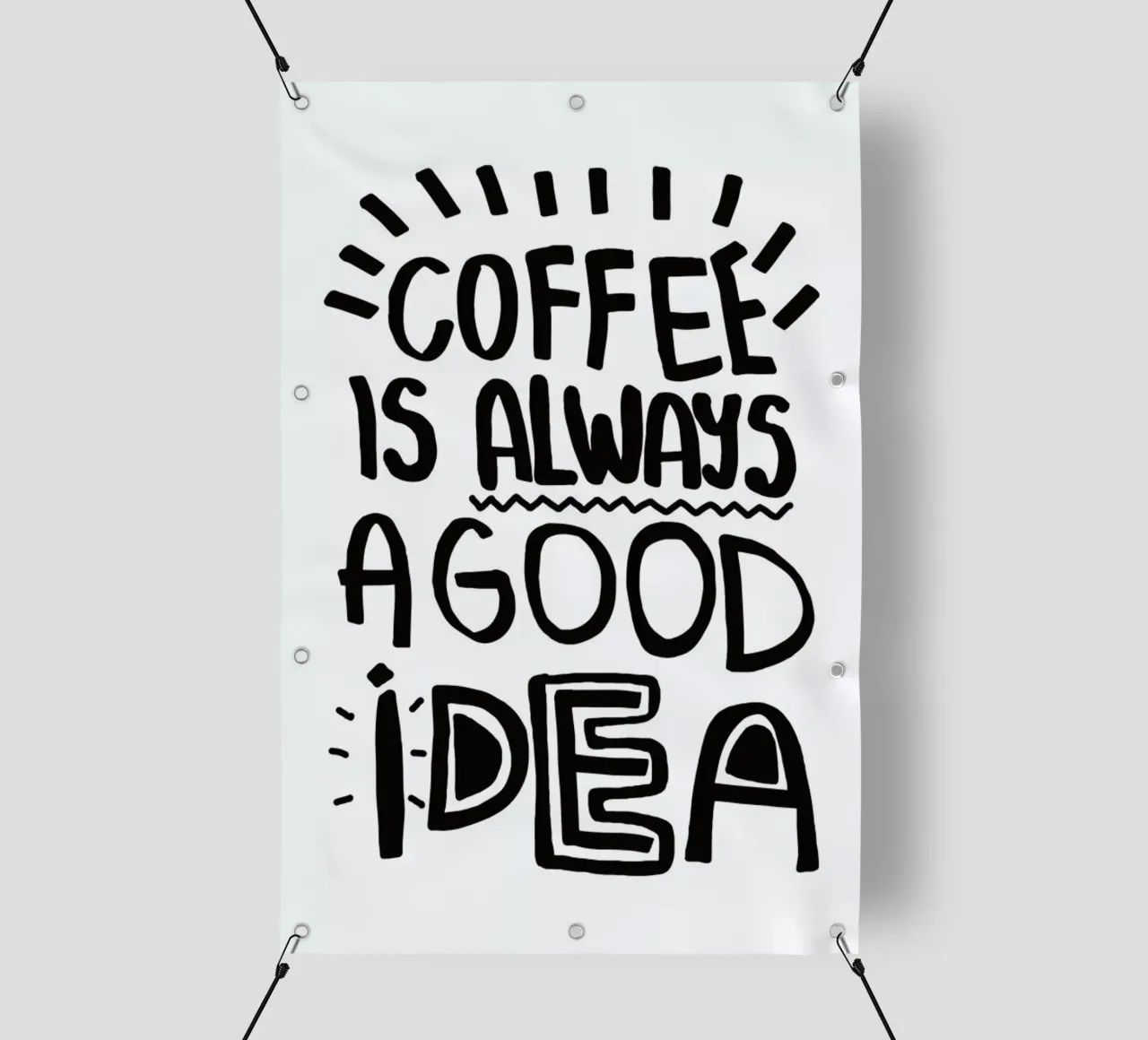 Coffee Is Always A Good Idea telo in pvc da Vasare Nar