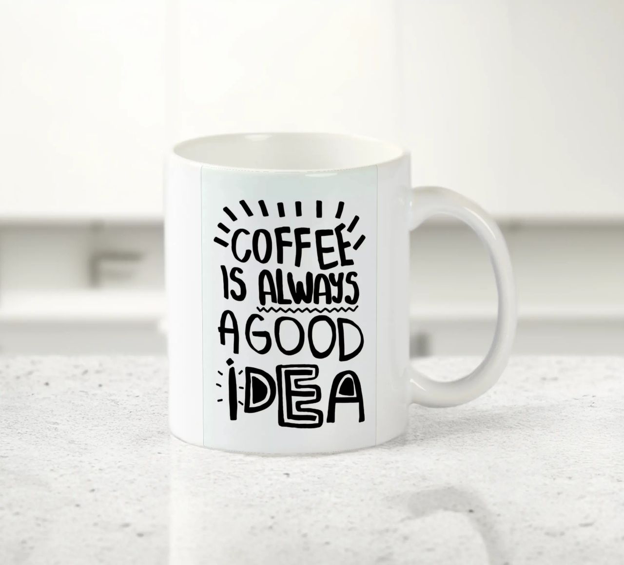 Coffee Is Always A Good Idea keramische mok van Vasare Nar