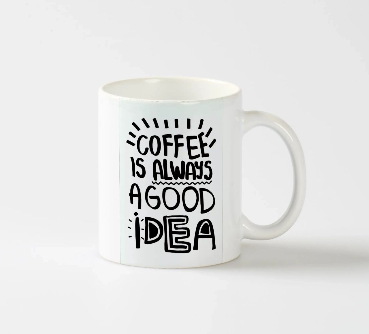 Coffee Is Always A Good Idea keramische mok van Vasare Nar