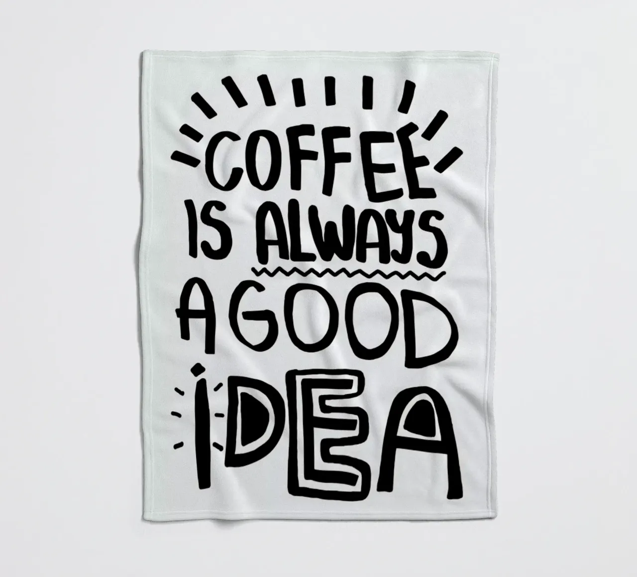 Coffee Is Always A Good Idea coperta in pile da Vasare Nar