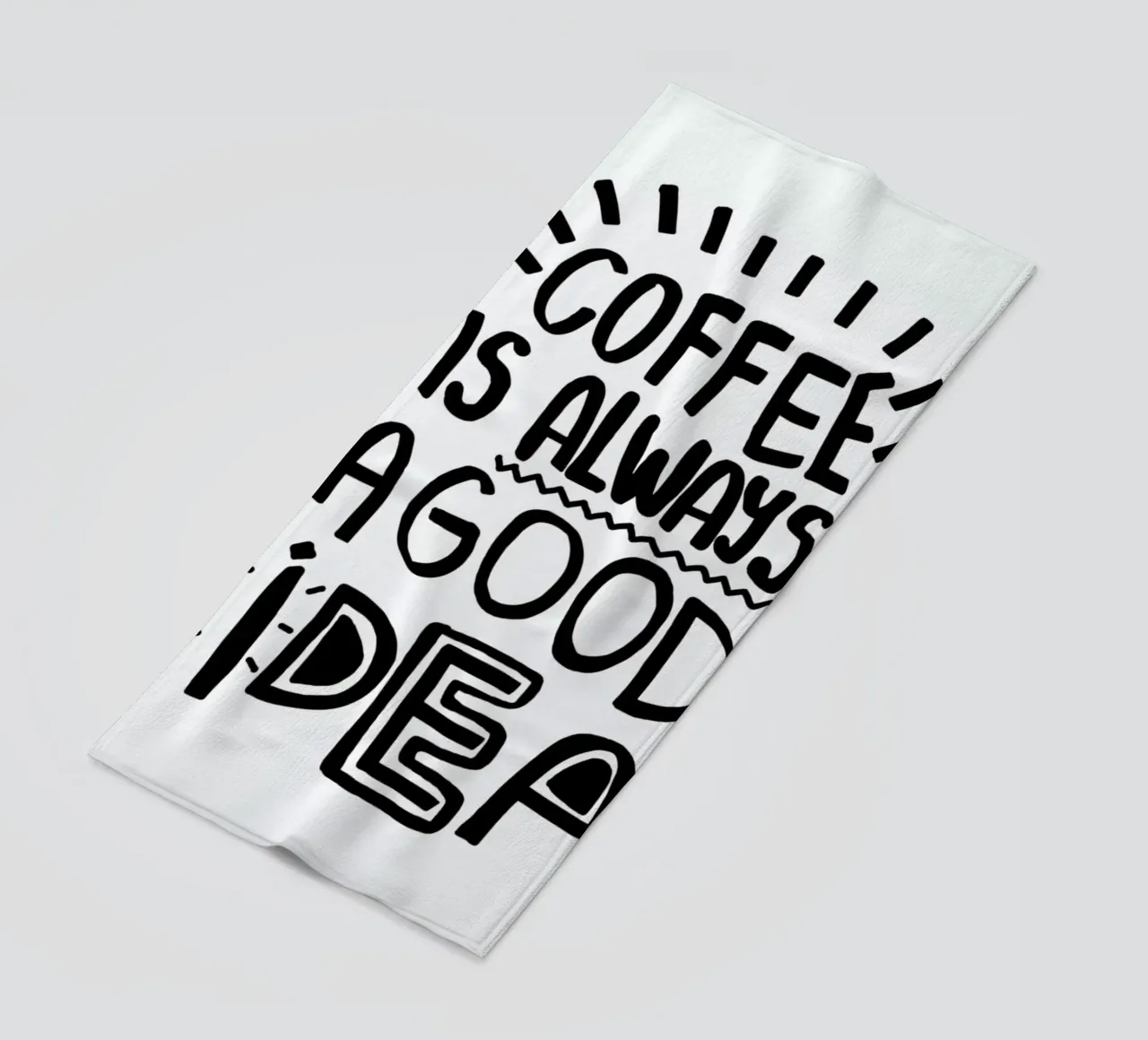 Coffee Is Always A Good Idea toalla de playa de Vasare Nar