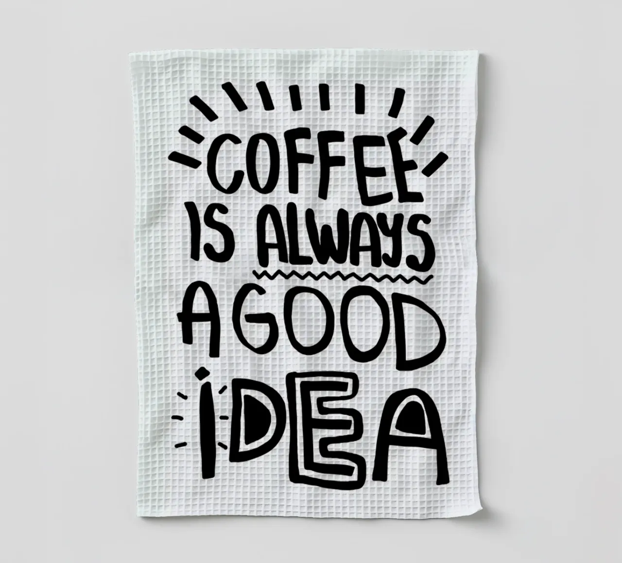 Coffee Is Always A Good Idea paño de cocina de Vasare Nar