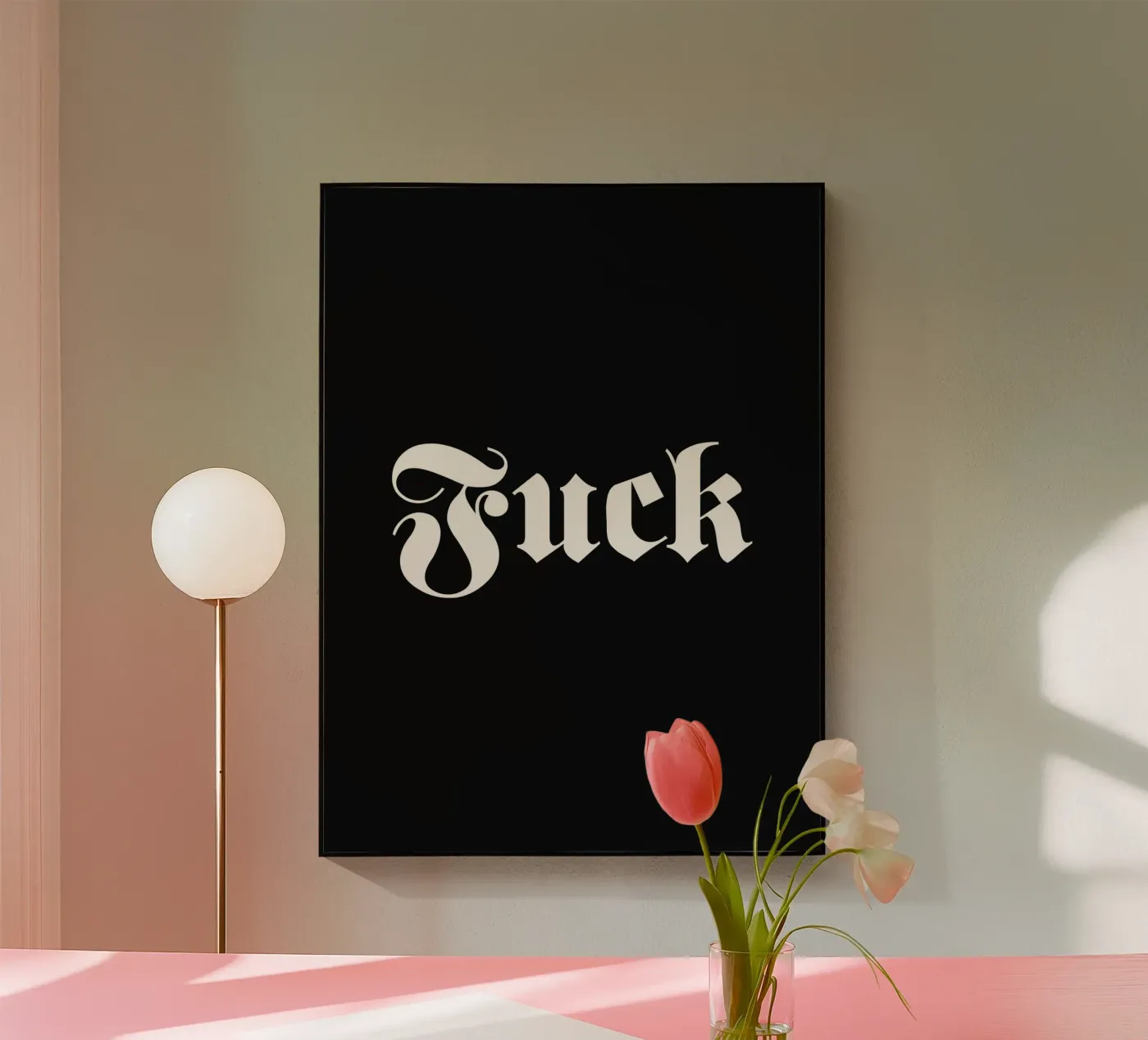 Classic Fuck plexiglas de Paigaam Studio