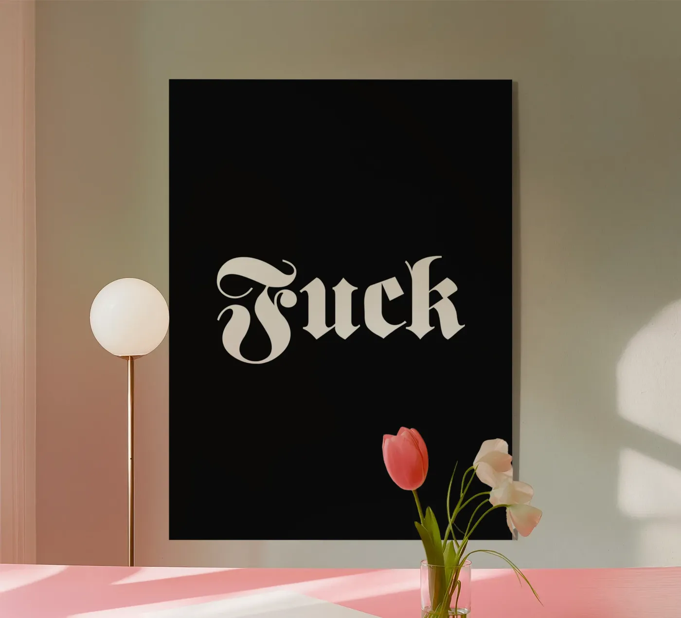 Classic Fuck plexiglas de Paigaam Studio