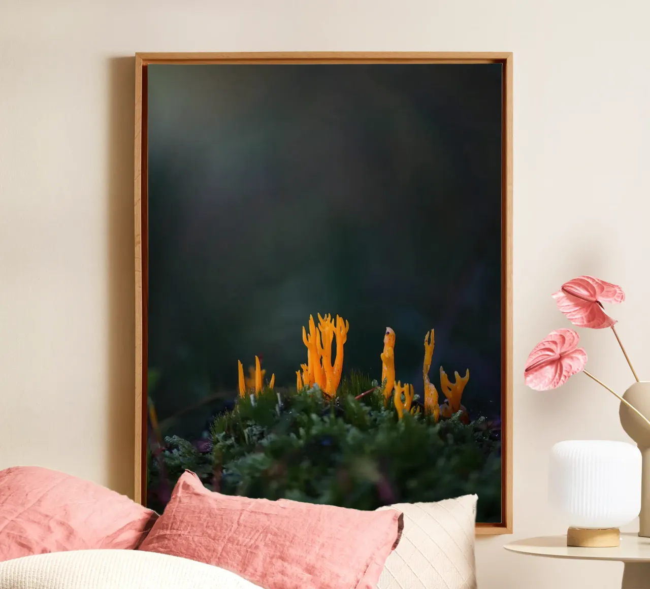 Mushroom details canvas by Tom's Wildlife