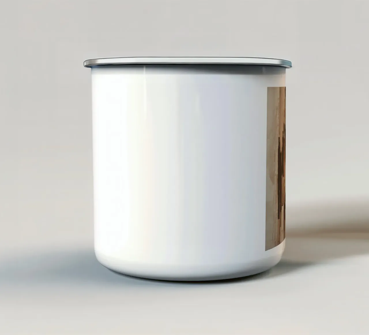 Abstract face tazza in smalto da Imagine