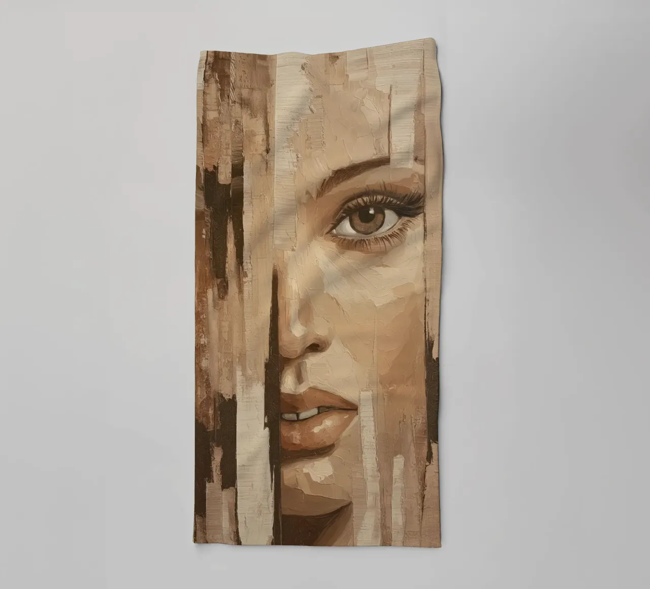 Abstract face asciugamano da bagno da Imagine