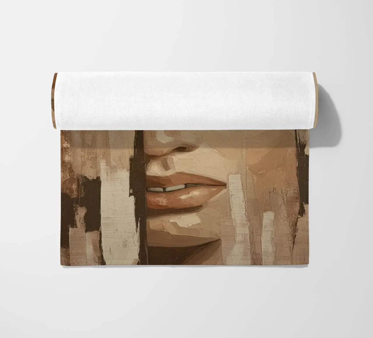 Abstract face telo mare da Imagine