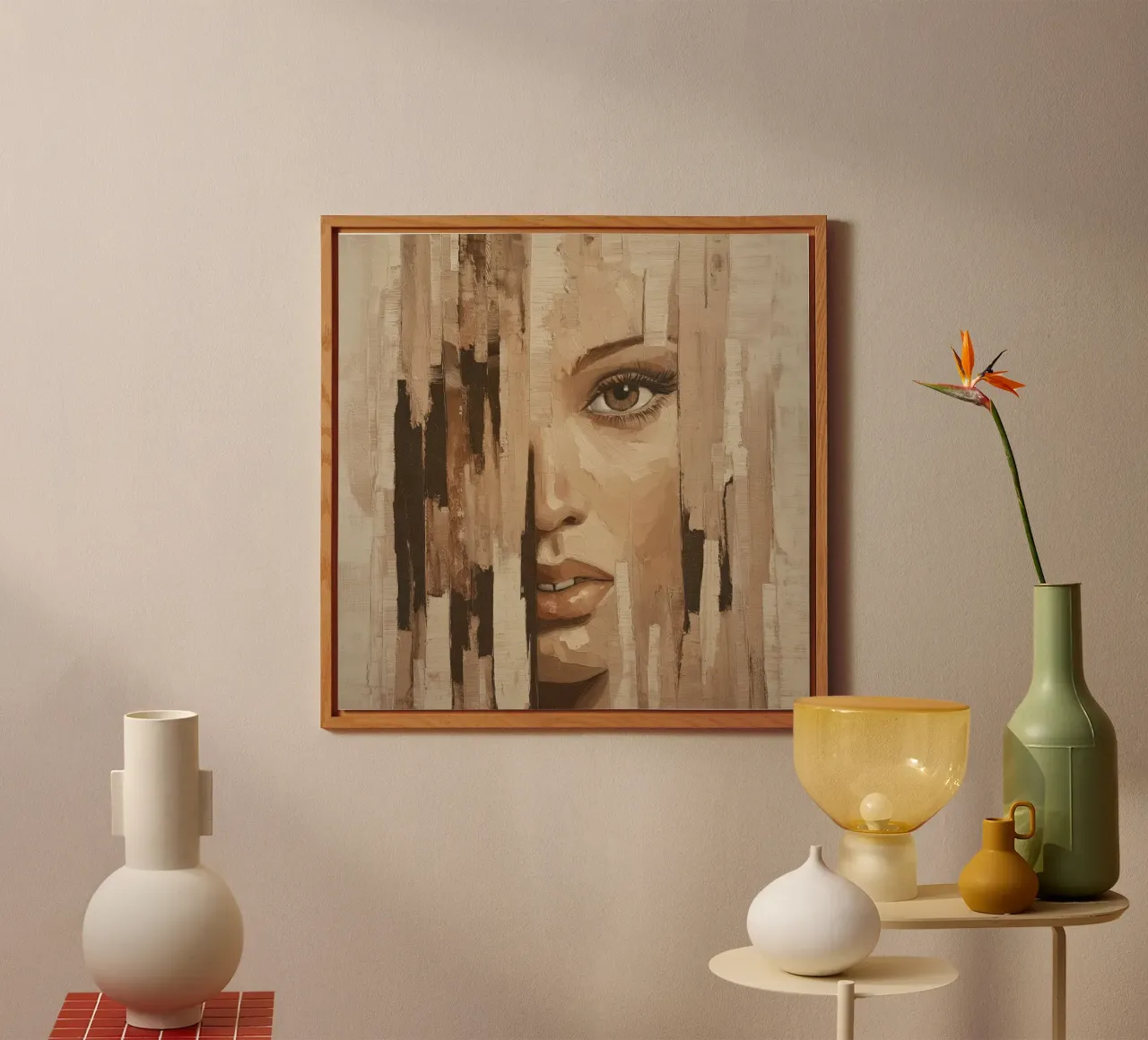 Abstract face alluminio dibond da Imagine