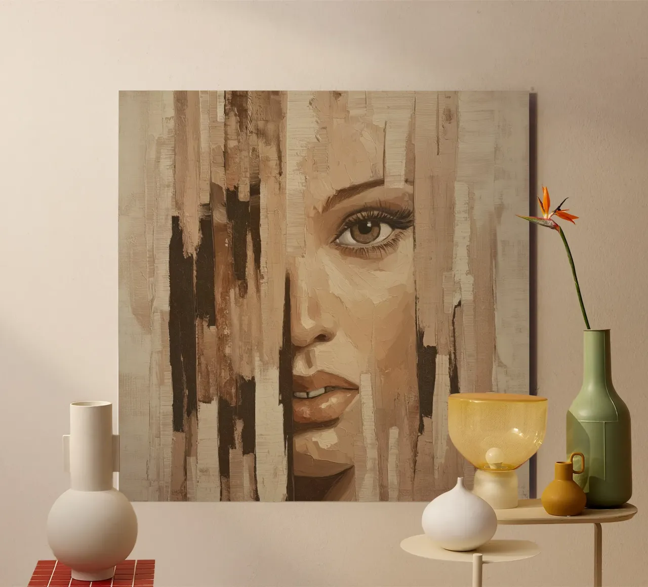 Abstract face alluminio dibond da Imagine