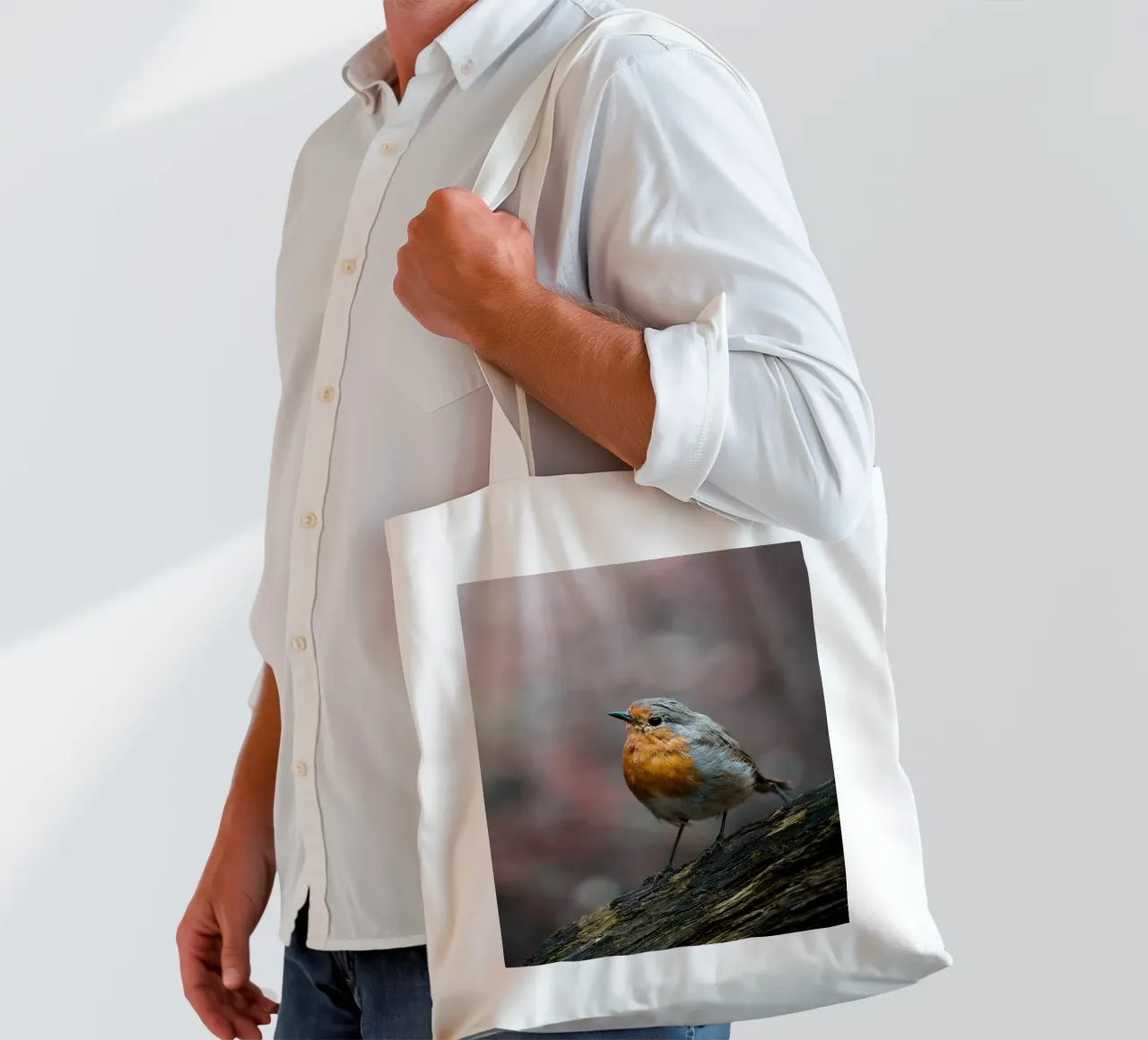 Robin borsa in juta da Tom's Wildlife