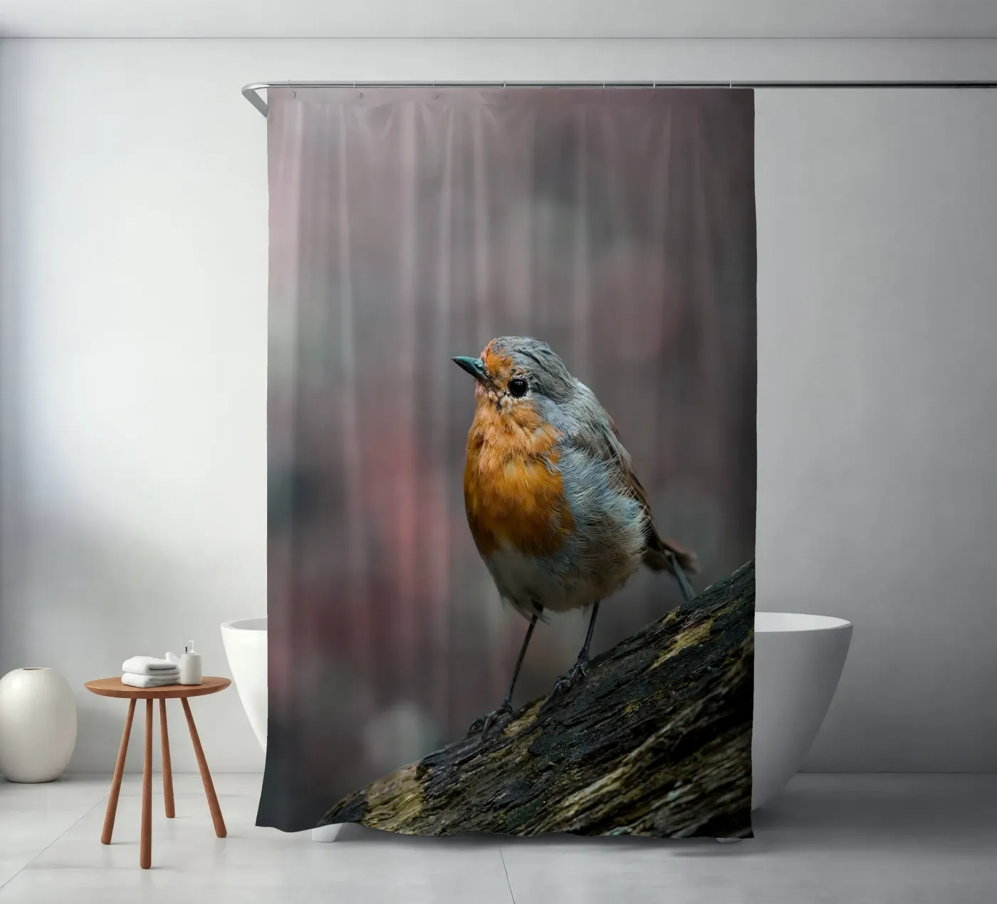 Robin douchegordijn van Tom's Wildlife