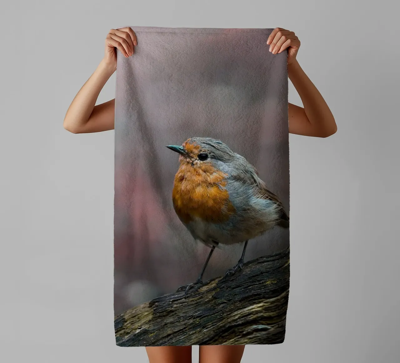 Robin badhanddoek van Tom's Wildlife