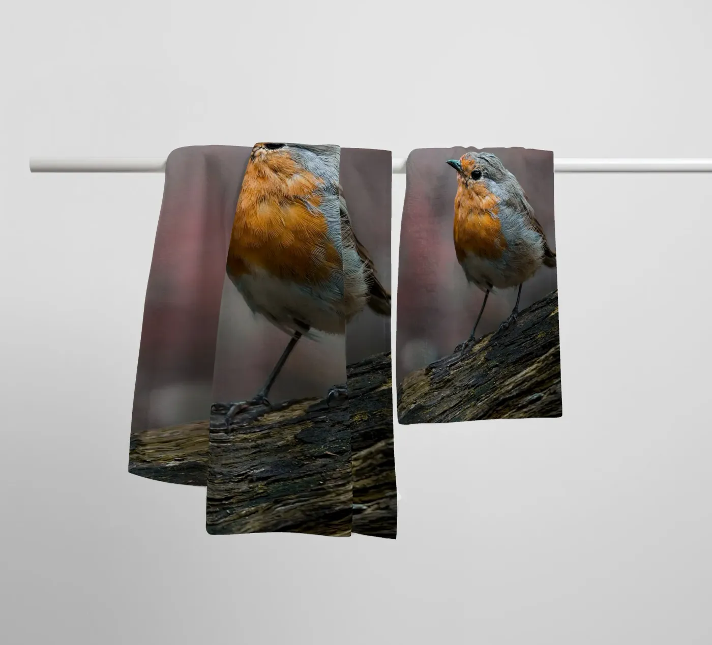 Robin badhanddoek van Tom's Wildlife