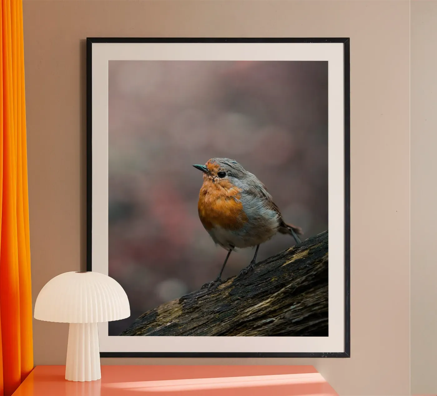 Robin poster van Tom's Wildlife