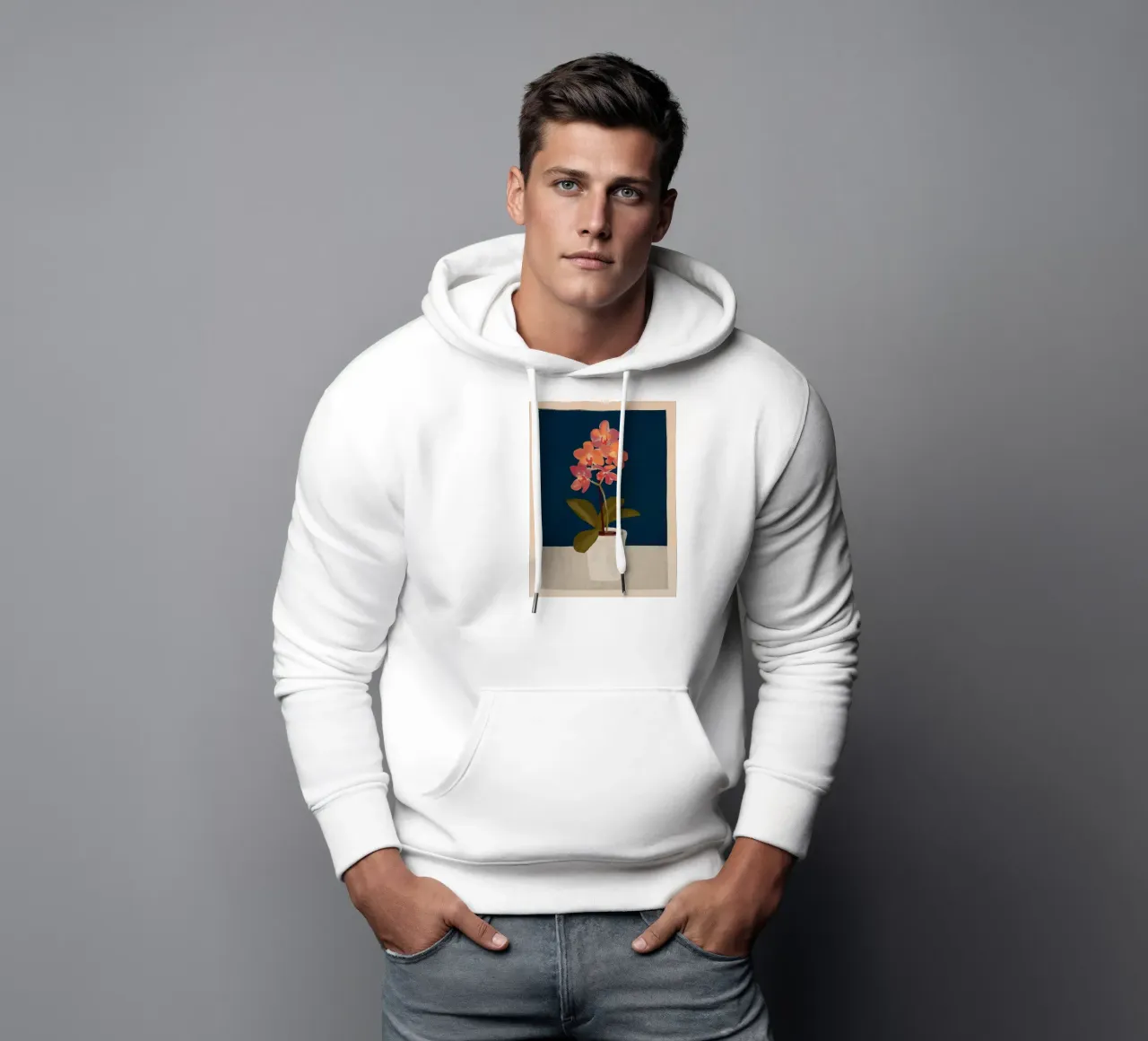 Orchidea felpa con cappuccio da ThingDesign