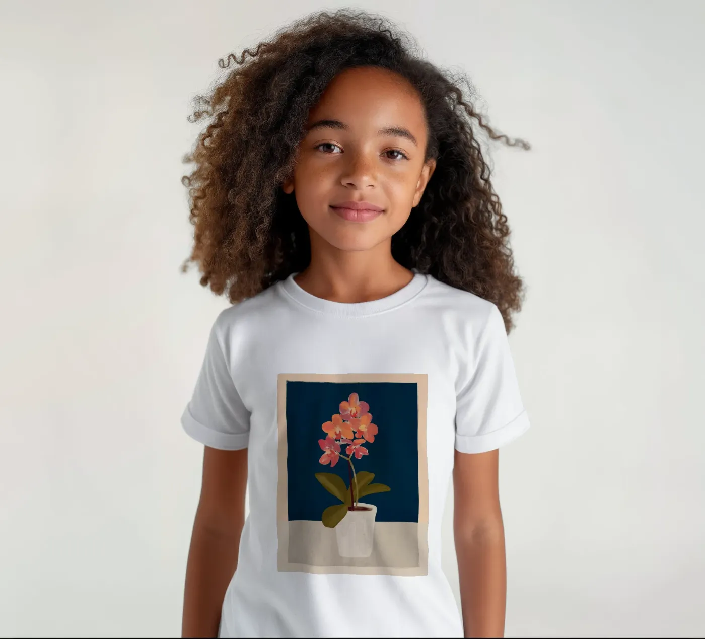 Orchidea t-shirt bambini da ThingDesign