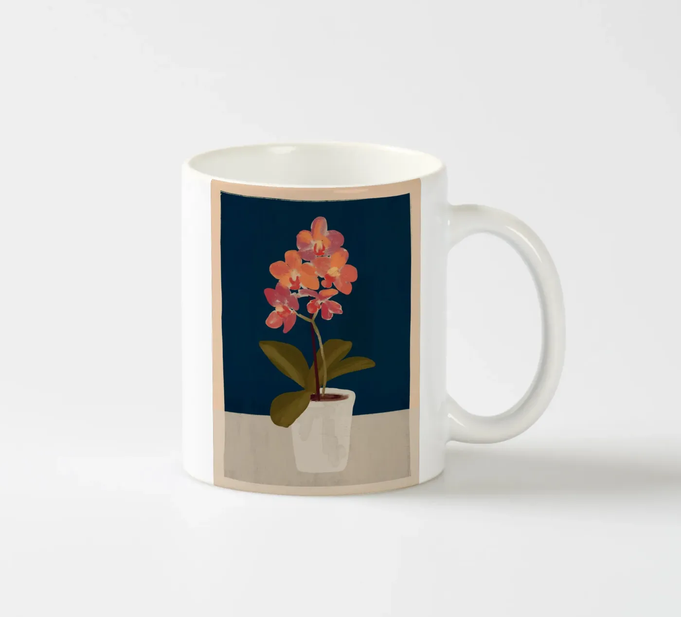 Orchid ceramic mug by ThingDesign