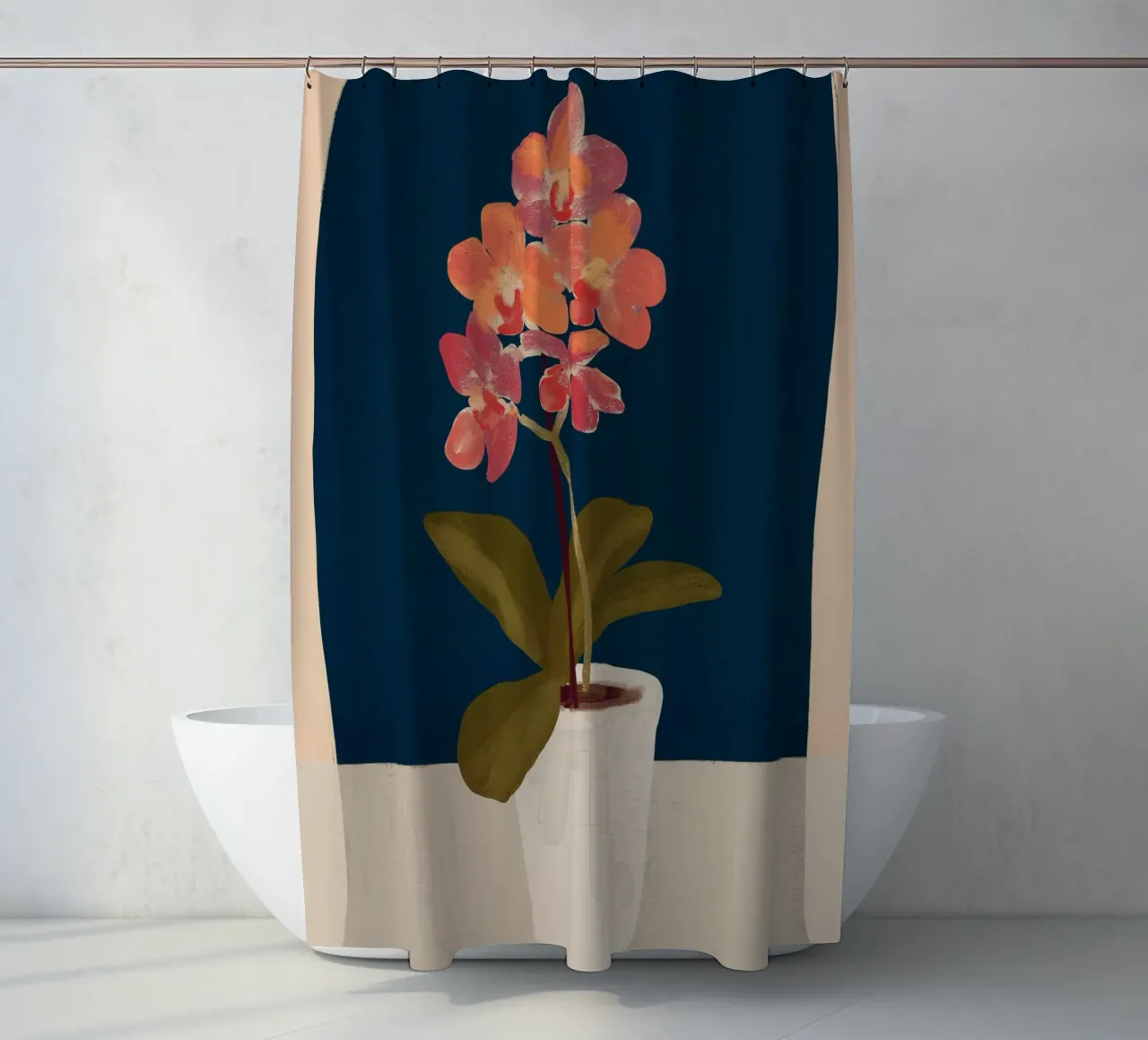 Orchidea tenda da doccia da ThingDesign