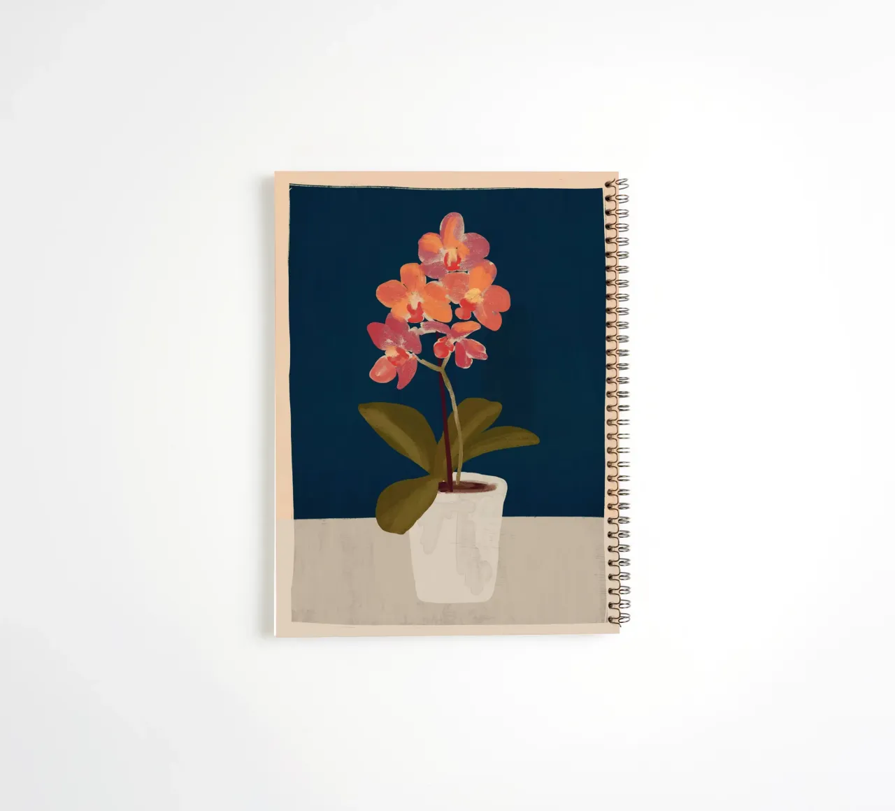 Orchid spiral notebook by ThingDesign