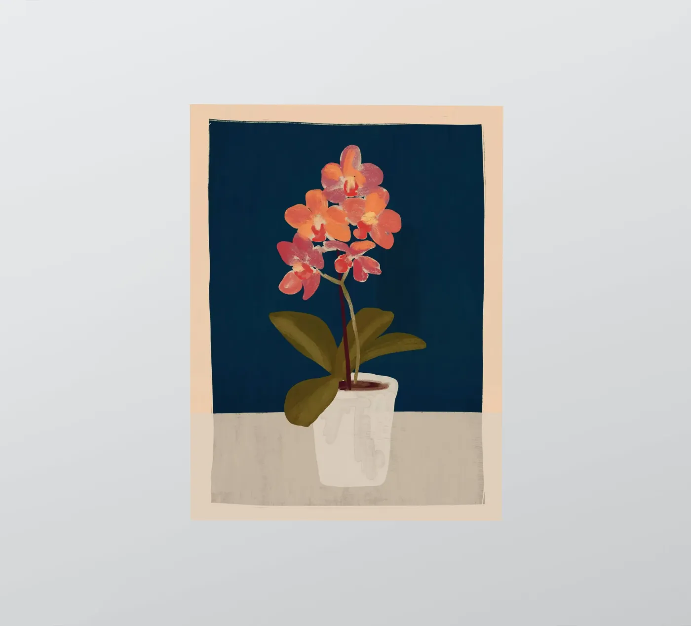 Orchidee sticker van ThingDesign