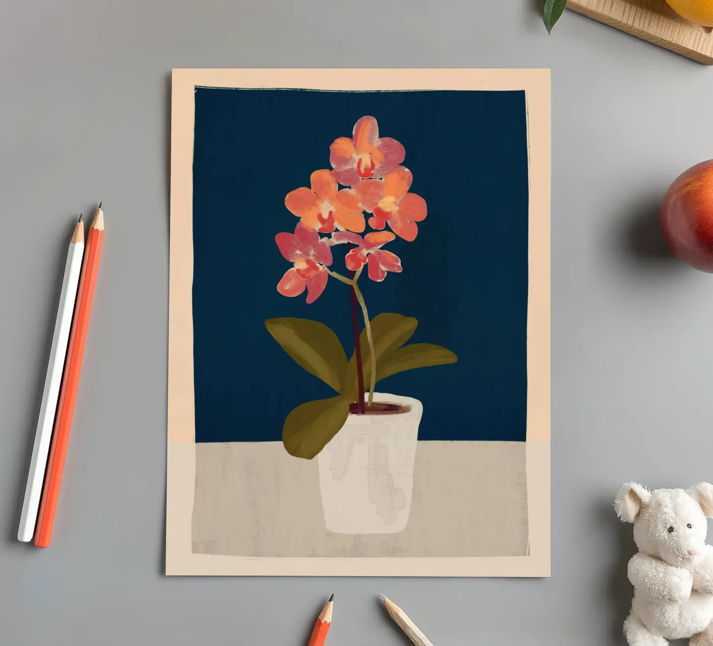 Orchidea foglio adesivo da ThingDesign