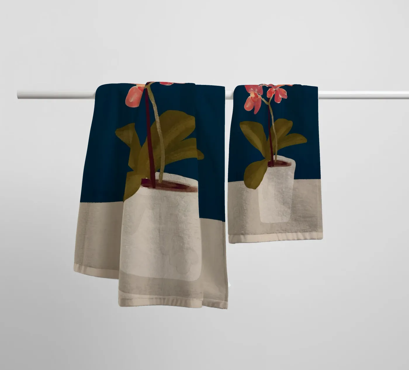 Orchidee badhanddoek van ThingDesign