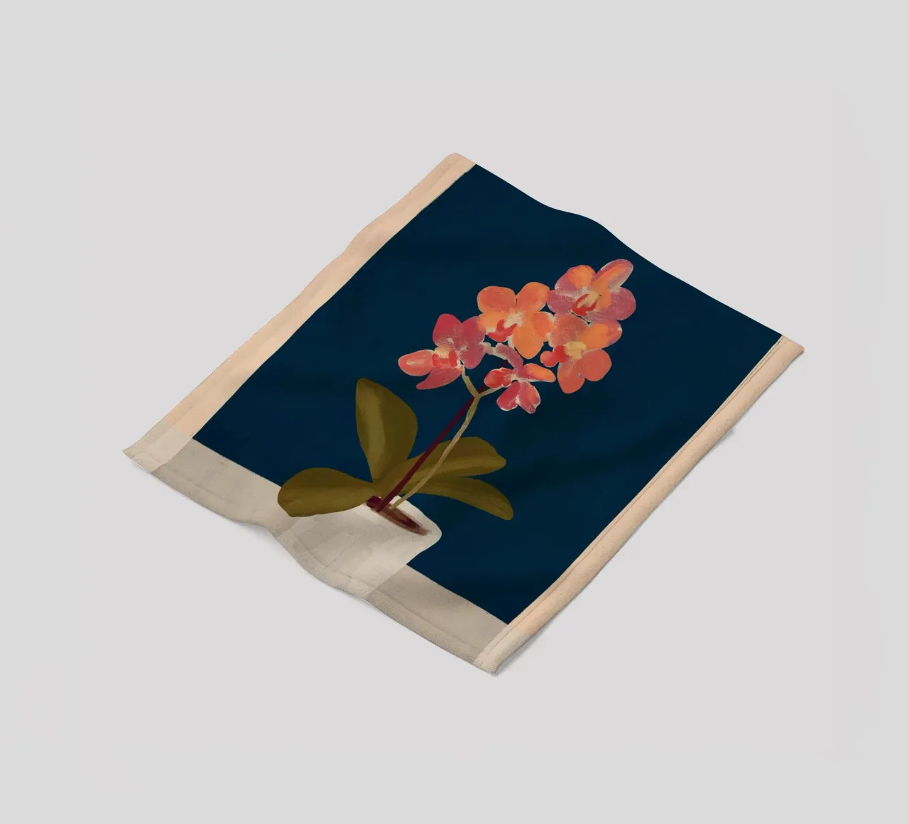 Orchidee Fleecedecke von ThingDesign