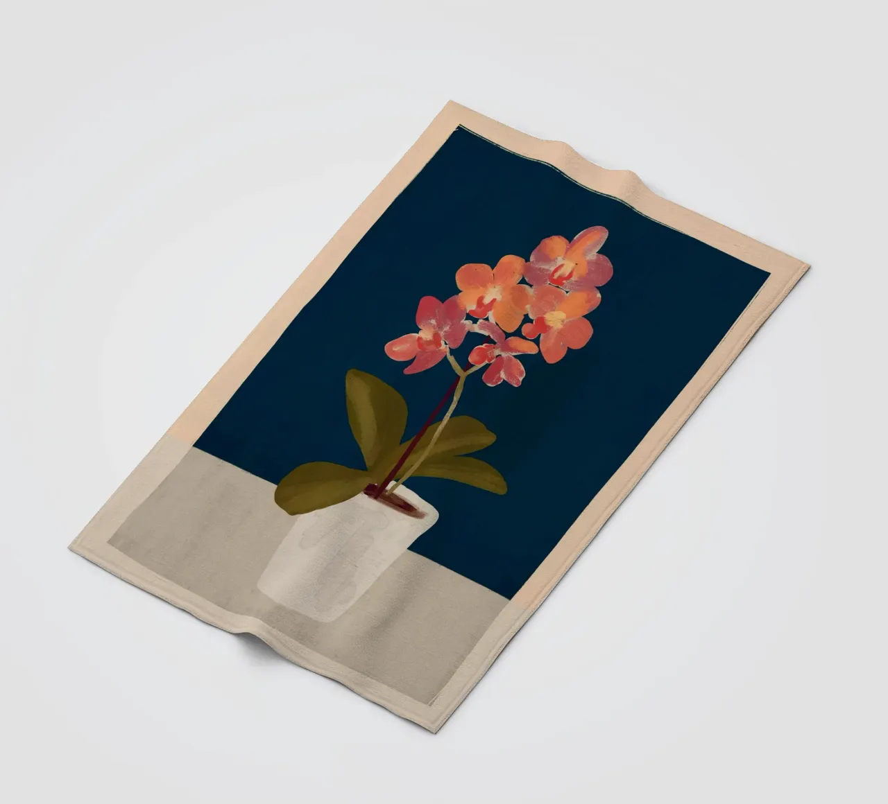 Orchidee Fleecedecke von ThingDesign