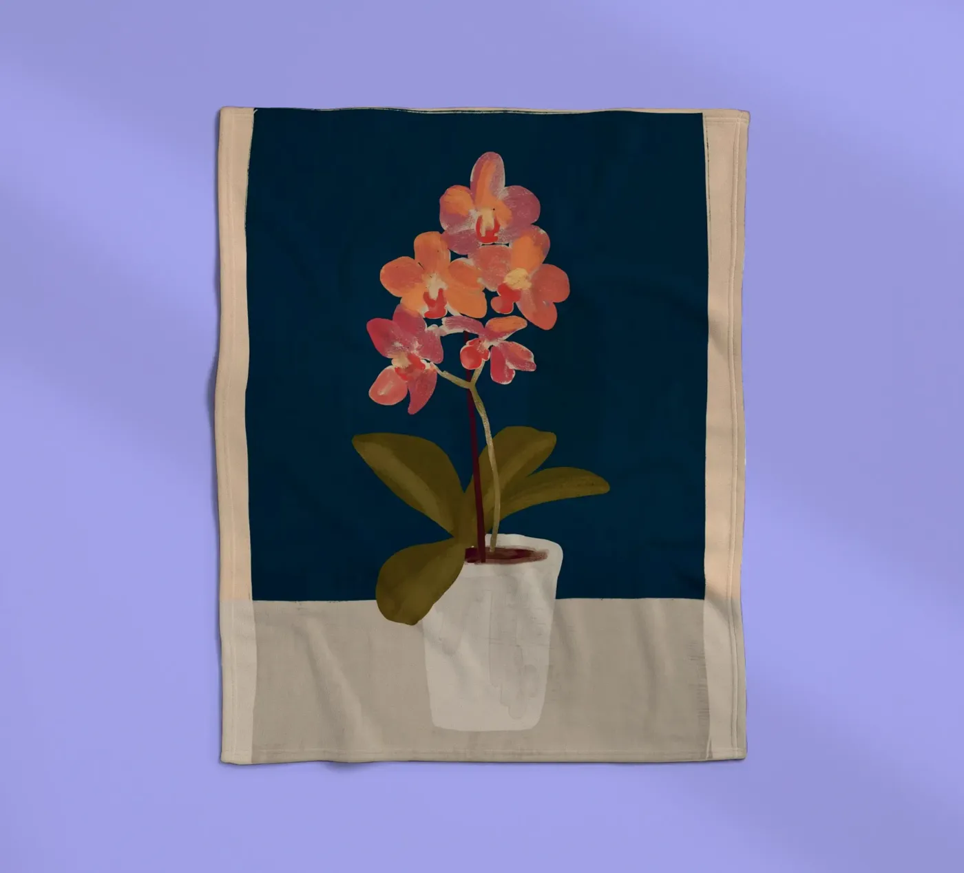 Orchid fleecedeken van ThingDesign