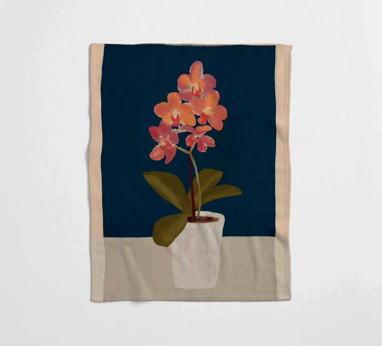 Orchidee Fleecedecke von ThingDesign