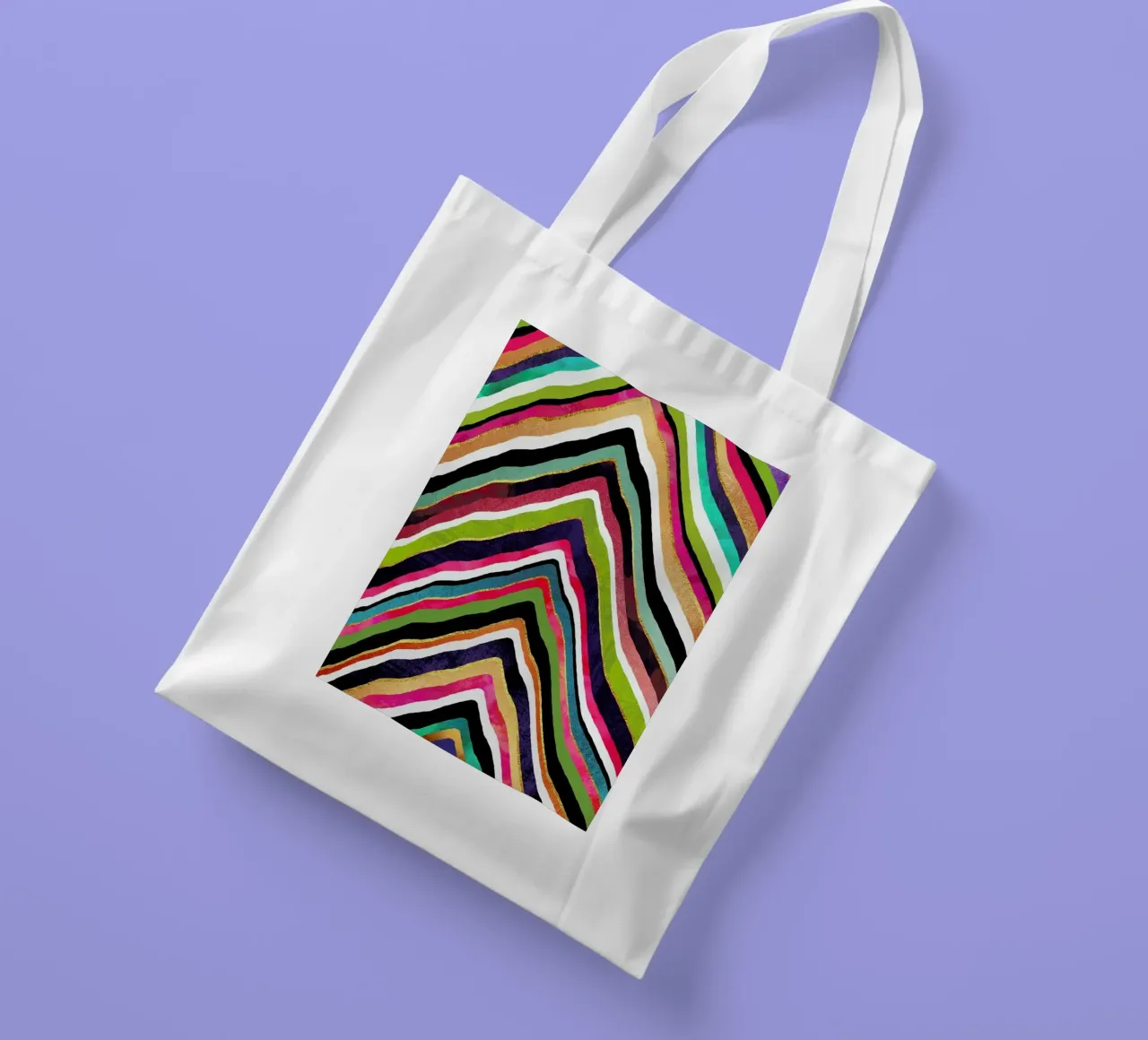 Color Slice borsa in juta da Elisabeth Fredriksson