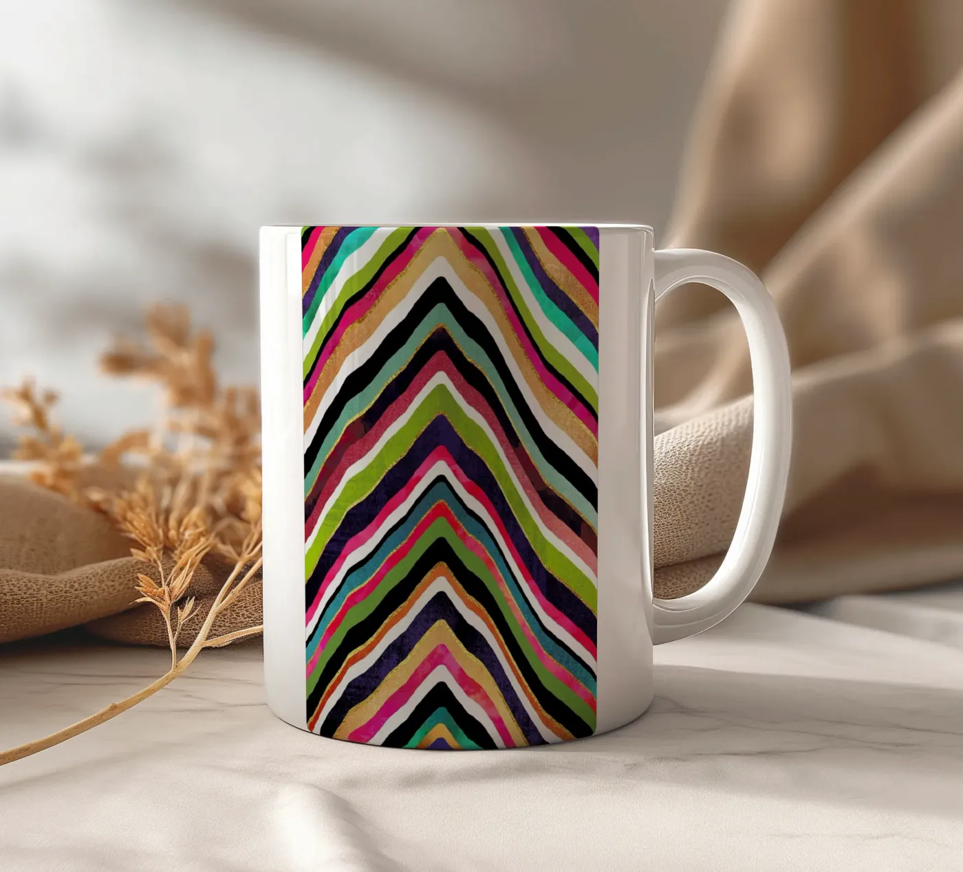 Color Slice ceramic mug by Elisabeth Fredriksson